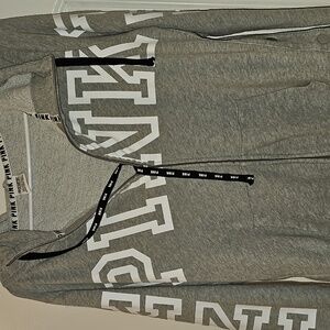 PINK Side Snap Zip-Up Hoodie